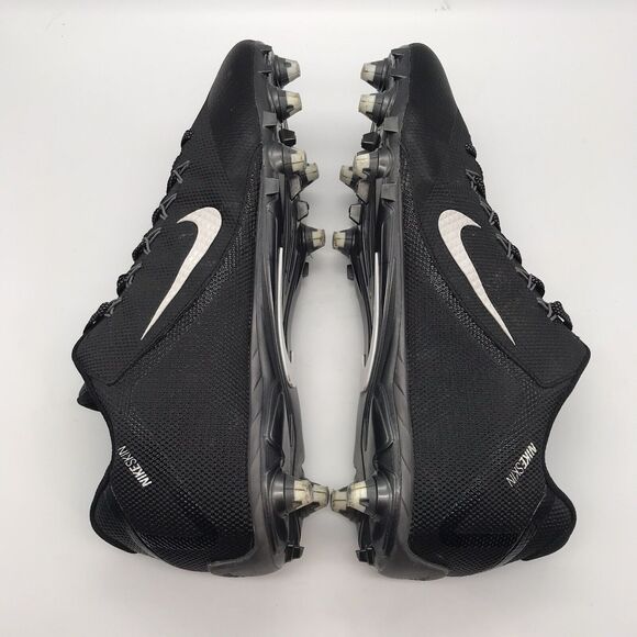 Nike Alpha Pro 719928-010 Men\'s 15 Black White Lace Up Low Football Cleats Shoes main image 9